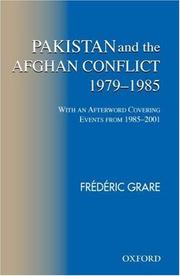 Cover of: Pakistan and the Afghan conflict, 1979-1985: with an afterword covering events from 1985-2001