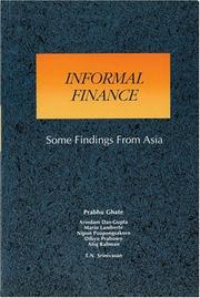 Cover of: Informal Finance: Some Findings from Asia (Asian Development Bank Book)
