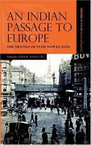 Cover of: An Indian Passage to Europe: The Travels of Fath Nawaz Jang (Oxford in Asia Historical Reprints)