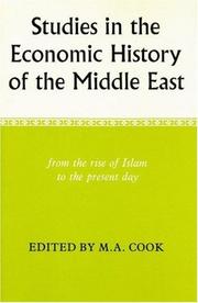 Cover of: Studies in the Economic History of the Middle East (School of Oriental & African Studies) by M. A. Cook