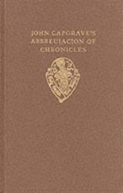 Cover of: John Capgrave's Abbreuiacion of cronicles by John Capgrave