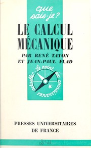 Cover of: Le calcul mécanique