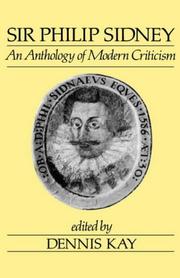 Cover of: Sir Philip Sidney: an anthology of modern criticism