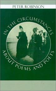Cover of: In the circumstances: about poems and poets
