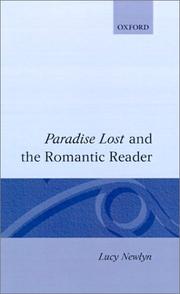 Cover of: Paradise lost, and the romantic reader by Lucy Newlyn