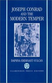 Cover of: Joseph Conrad and the modern temper by Daphna Erdinast-Vulcan