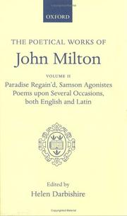 Cover of: The poetical works of John Milton by John Milton, John Milton