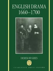 Cover of: English drama, 1660-1700