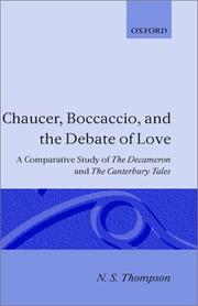Cover of: Chaucer, Boccaccio, and the debate of love | N. S. Thompson