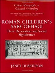 Roman children's sarcophagi by Janet Huskinson