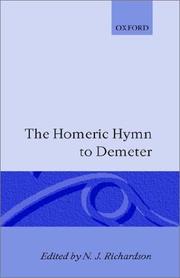 Cover of: The Homeric hymn to Demeter