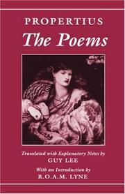 Cover of: The poems by Sextus Propertius