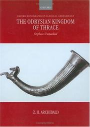 The Odrysian kingdom of Thrace by Zofia Archibald