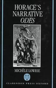 Horace's narrative Odes by Michèle Lowrie