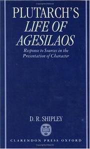 Cover of: A Commentary on Plutarch's Life of Agesilaos by Plutarch, D. R. Shipley