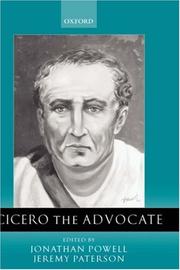 Cover of: Cicero the Advocate by 