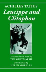 Cover of: Leucippe and Clitophon by Achilles Tatius