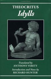 Cover of: Idylls by Theocritus