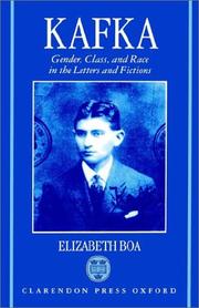 Cover of: Kafka by Elizabeth Boa
