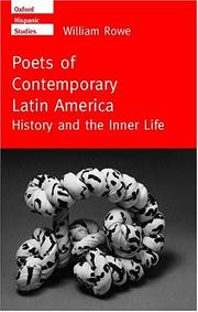 Cover of: Poets of Contemporary Latin America | William Rowe