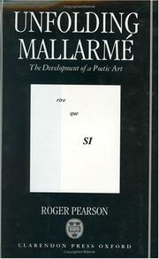 Cover of: Unfolding Mallarmé by Roger Pearson