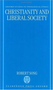 Cover of: Christianity and liberal society