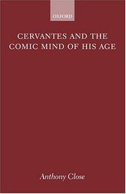 Cover of: Cervantes and the comic mind of his age