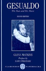 Cover of: Gesualdo by Glenn Watkins, Igor Stravinsky