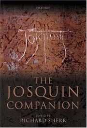 Cover of: The Josquin Companion: with Audio CD