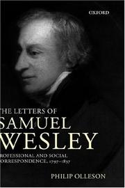 Cover of: The letters of Samuel Wesley by Wesley, Samuel