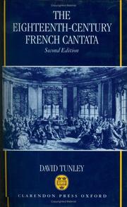 The eighteenth century French cantata by David Tunley