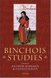 Cover of: Binchois studies