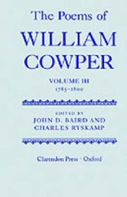 Cover of: The poems of William Cowper by William Cowper