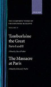 Cover of: Tamburlaine the Great, parts 1 and 2 by Christopher Marlowe