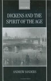 Cover of: Dickens and the spirit of the age