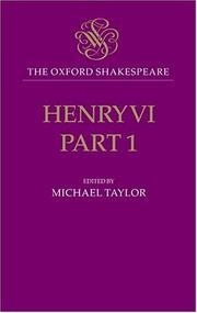 Cover of: Henry VI, part one by William Shakespeare