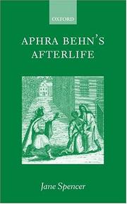 Cover of: Aphra Behn's afterlife