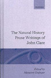 Cover of: The natural history prose writings of John Clare by Clare, John