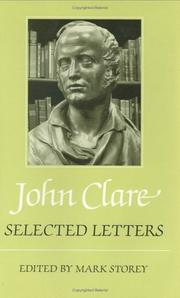 Cover of: John Clare, selected letters