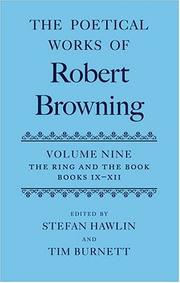 Cover of: The Poetical Works of Robert Browning: Volume IX by 