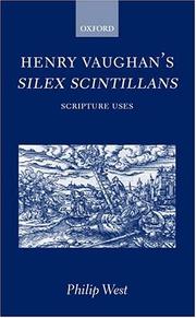 Cover of: Henry Vaughan's Silex scintillans: scripture uses
