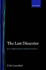 Cover of: The Last Dissenter.  H. N. Brailsford and His World | F. M. Leventhal