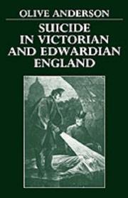 Cover of: Suicide in Victorian and Edwardian England