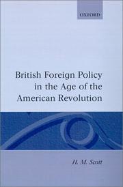 Cover of: British foreign policy in the age of the American Revolution