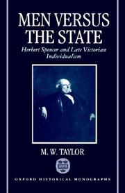 Men versus the state by M. W. Taylor