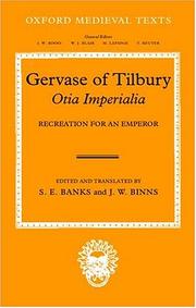 Cover of: Gervaise of Tilbury: Otia Imperialia by 