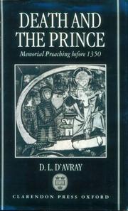 Cover of: Death and the prince by D. L. D'Avray