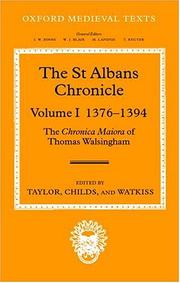 Cover of: The St Albans Chronicle: The Chronica Maiora of Thomas Walsingham Volume I by 