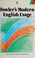 Cover of: A dictionary of modern English usage