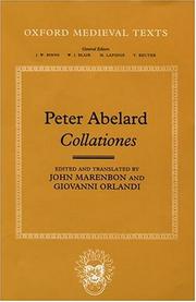 Cover of: Abelard's Collationes (Oxford Medieval Texts)